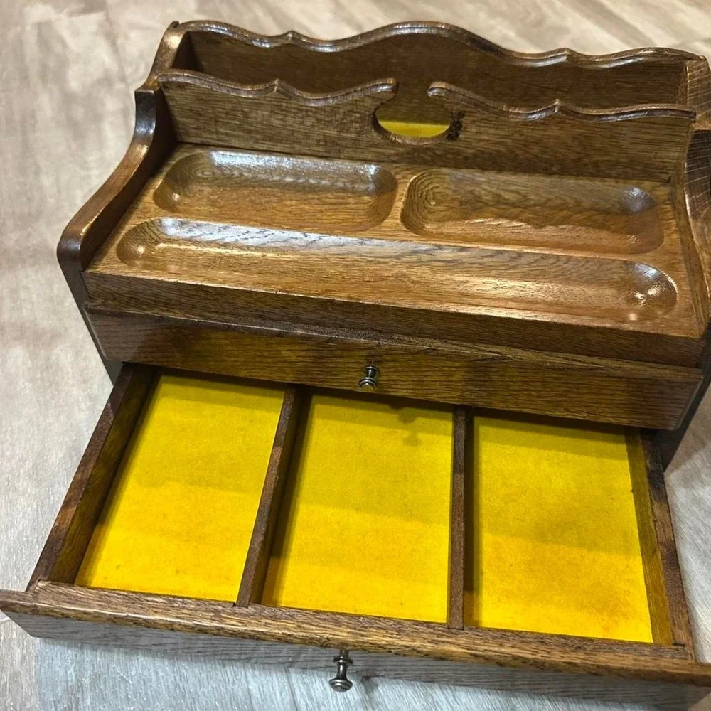 Mid-Century Modern wooden men's valet
